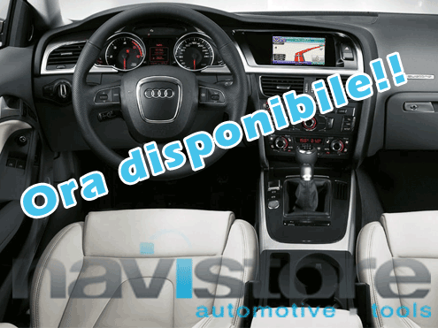 Sistema di navigazione touchscreen, incl. mappa NAVTEQ - Retrofit - Audi A4 8K A5 8T Q5 8R con radio Concert3 / Symphony3 
