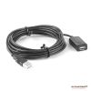 USB extension cable with hub, 5 mt
