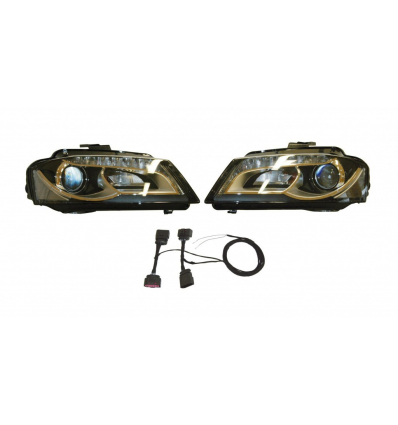 Fari Bi-Xenon con luce diurna LED - Retrofit kit - Audi A3 8P guida a destra (RHD)