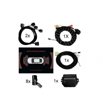 APS Parking System Plus - Ant. & Post. incl. grafica - Retrofit kit - Audi A8 4H