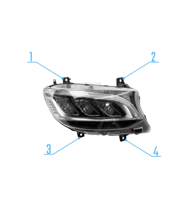 Kit di riparazione faro anteriore LED - Mercedes Sprinter 907/910