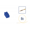 Kit di riparazione connettore 8 pin blu per scatola contatti MINI ISO