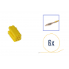 Kit di riparazione connettore 8 pin giallo per scatola contatti MINI ISO