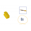 Kit di riparazione connettore 8 pin giallo per scatola contatti MINI ISO