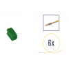 Kit di riparazione connettore 6 pin verde per scatola contatti MINI ISO