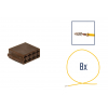 Kit di riparazione connettore 8 pin marrone per scatola contatti ISO
