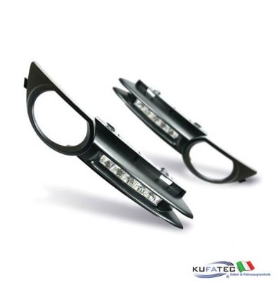 Daytime Running Lights LED - Audi A3 8P (8PA) - XEN - Chrome DRL + Fog