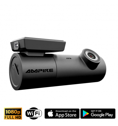 AMPIRE Dashcam in Full-HD, WiFi e GPS