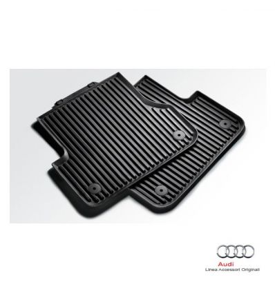 Tappetino posteriore in gomma nera - Audi A4 8K, A5 Sportback