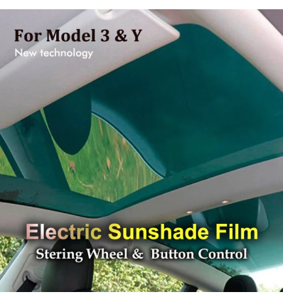 Pellicola oscurante tetto panoramico ad azionamento elettrico - Tesla Model 3, Model Y