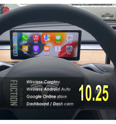 Quadro strumenti LCD 10,25" ST-450, incl. Carplay & Android Auto - Tesla Model 3, Model Y