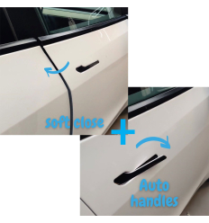 RUIYA 2 Pezzi Auto Porta Maniglia Immagazzinaggio Scatola per M*ercedes