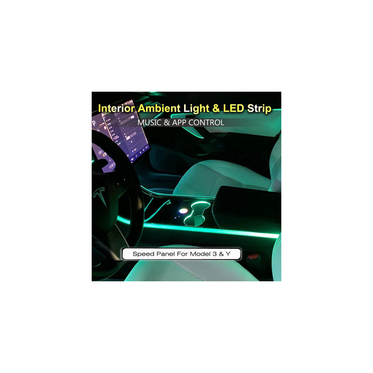 Kit LED Interno Auto Per Illuminazione Principale E Lettura Anteriore/Posteriore | 6000K Bianco