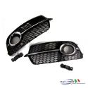 Set griglie inferiori Anteriori con supporti sensore - Audi Q5 8R allestimento S-Line Exterior, SQ5 da my 2013