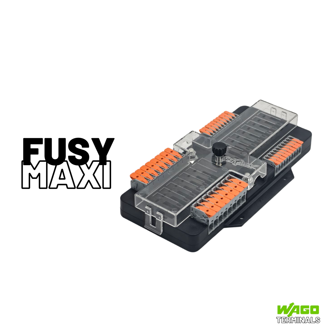 Portafusibili Pekaway FUSY Maxi con 18 circuiti e morsetti WAGO