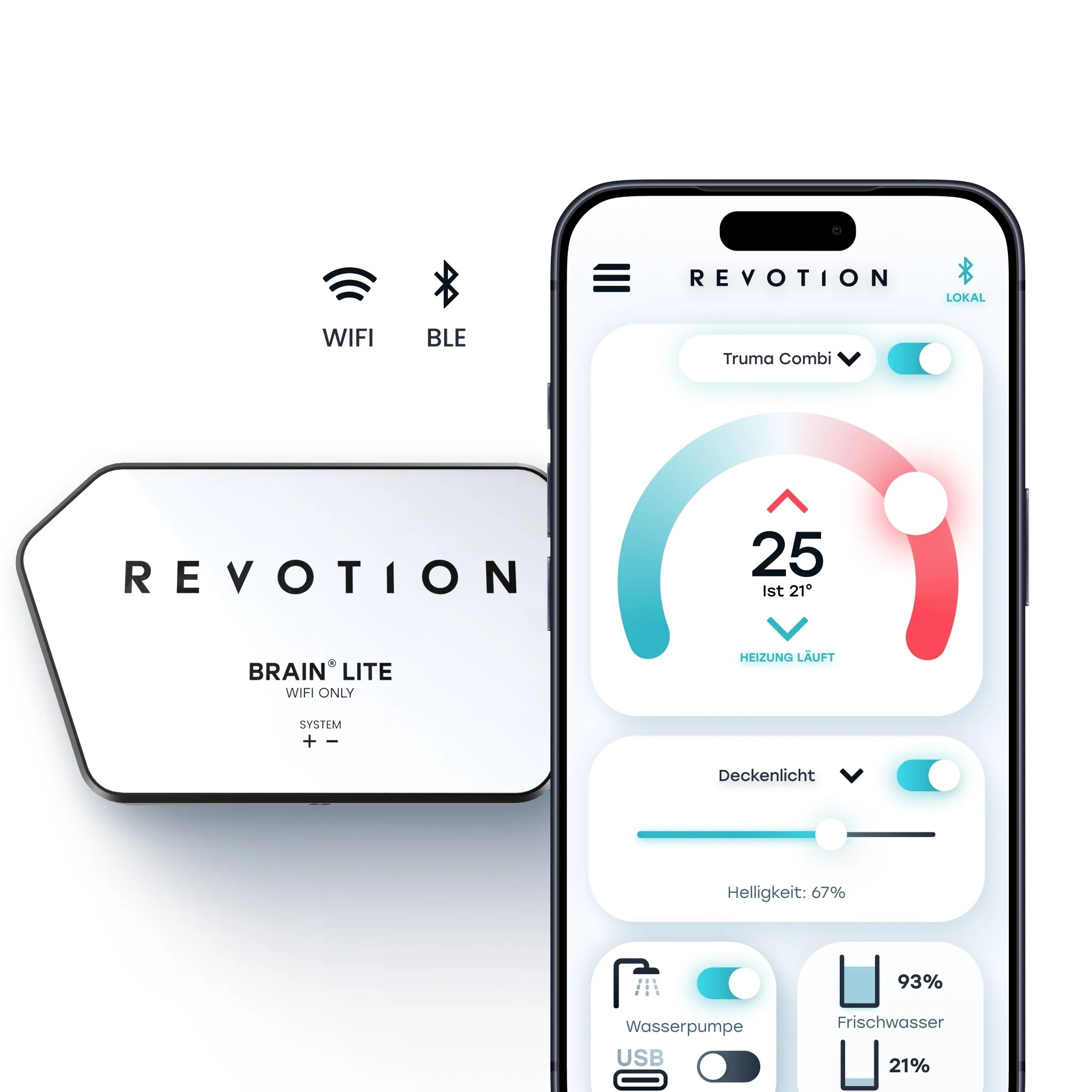 Revotion BRAIN Lite WiFi Bluetooth Home Assistant