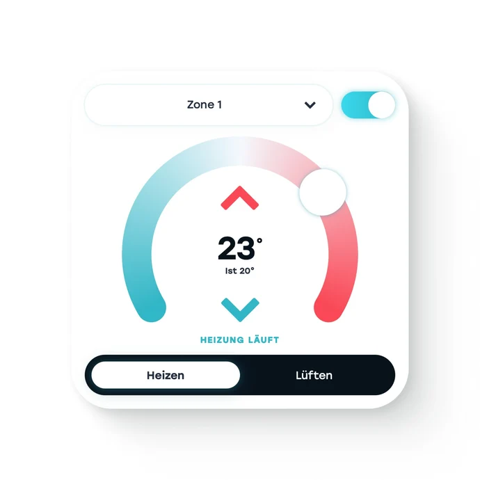 Timberline gestione zone e temperature nell'app Revotion